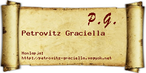 Petrovitz Graciella névjegykártya